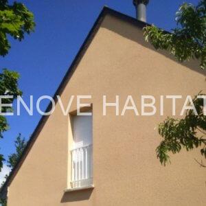 Nettoyage d’un pignon de maison à Bouchemaine