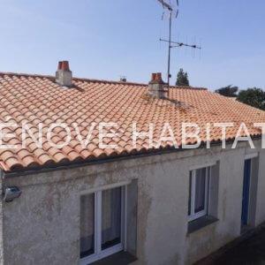 Démoussage d’une toiture à Chemillé