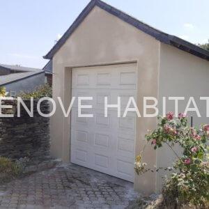 Ravalement d’une façade d’un garage à Trélazé