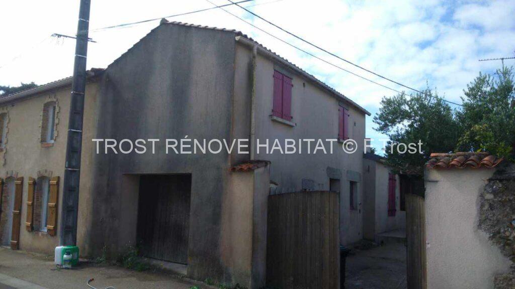 Nettoyage façade maison Chalonnes-sur-Loire - Avant le nettoyage