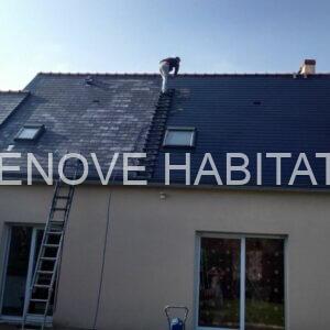 Nettoyage d’une toiture à Briollay