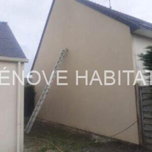 Nettoyage d’un pignon de façade à Chalonnes-sur-Loire