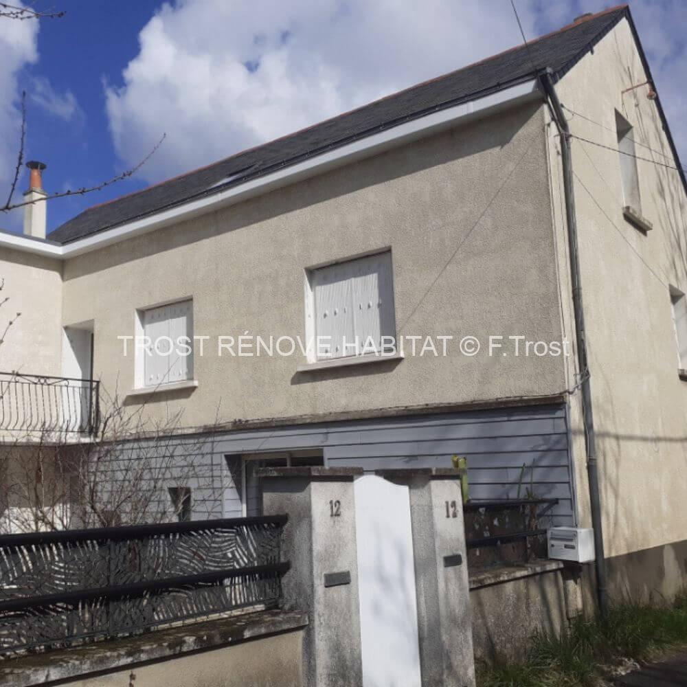 Nettoyage d'une façade de maison à Angers