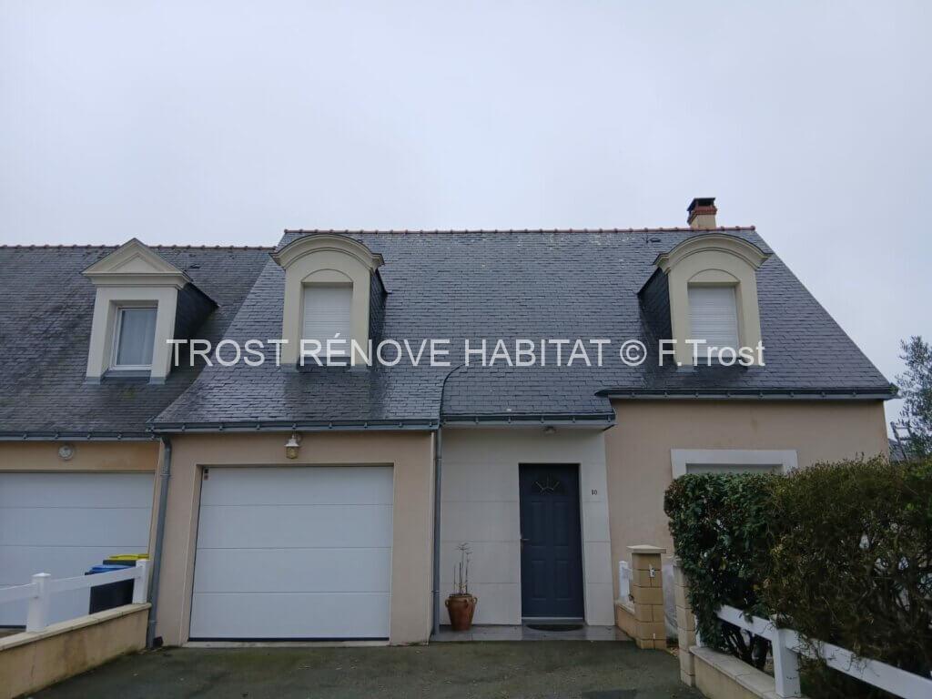 Démoussage toiture ardoise