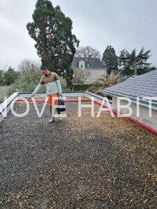 Nettoyage d&rsquo;un toit terrasse à Angers