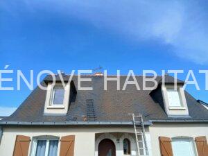 Remplacement des ardoises sur une toiture