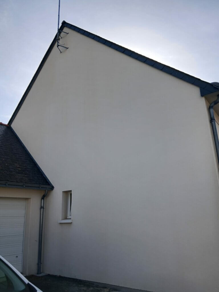 démoussage façade maison Trélazé