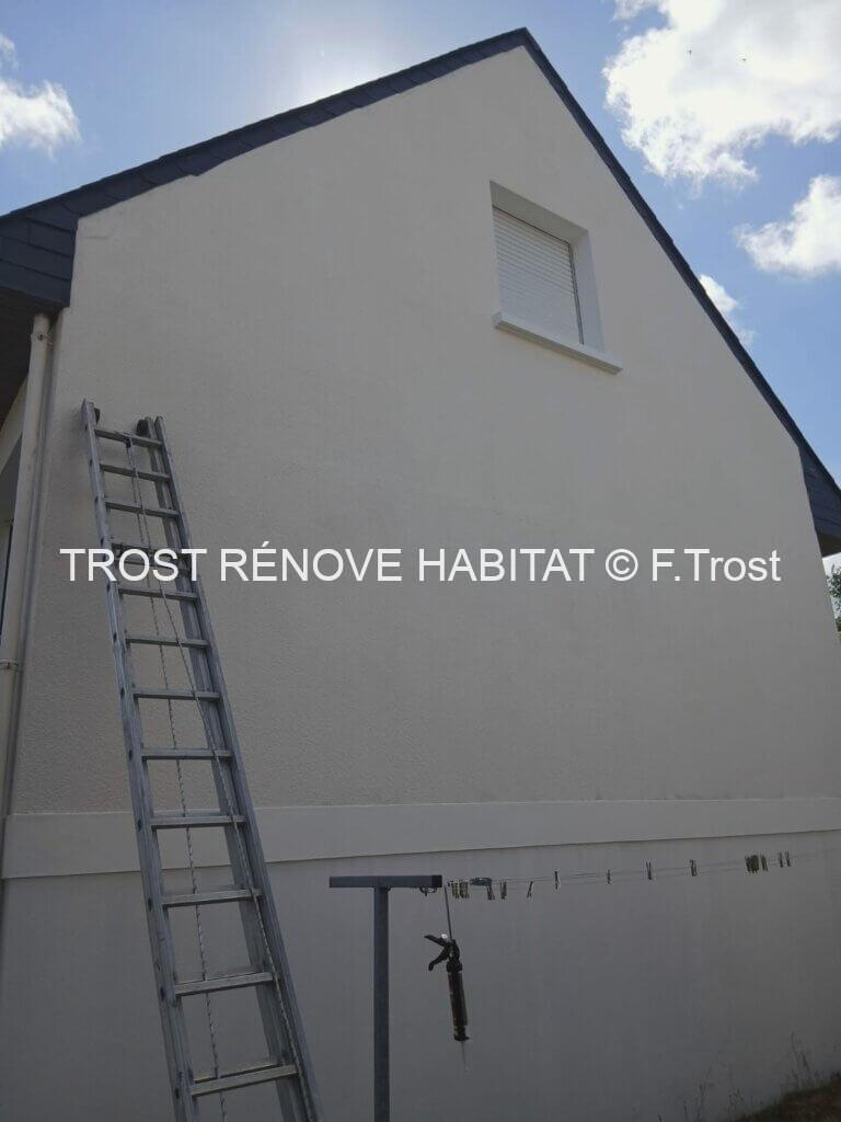 Nettoyage de façade pignon - Angers Maison